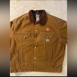 00s Carhartt j148 XL Shell Gasoline Blanket Lined Canvas Jacket